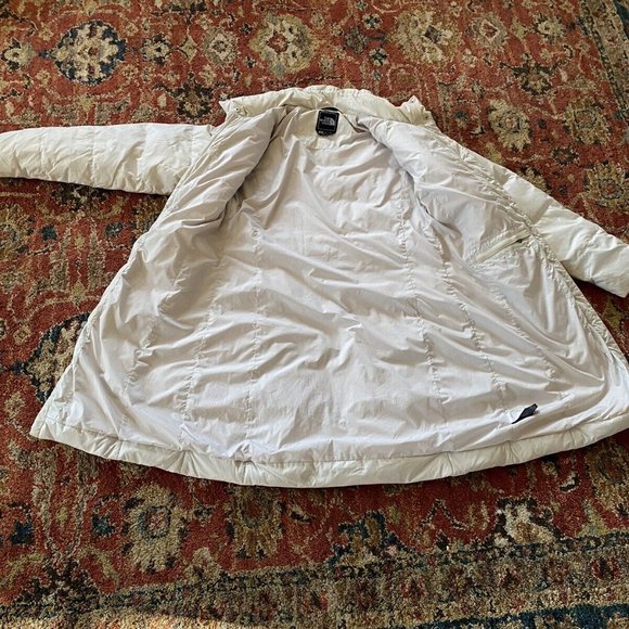 North Face White down parka coat, size PS - Picture 5 of 8
